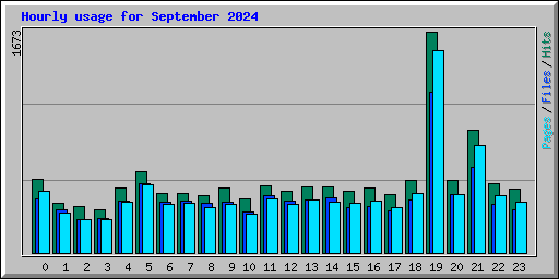 Hourly usage for September 2024
