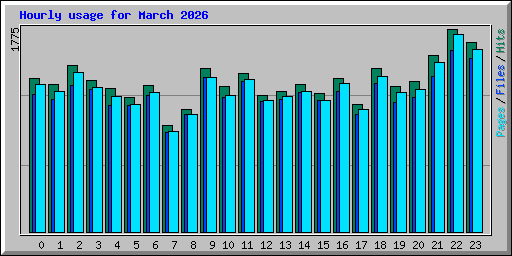 Hourly usage for March 2026
